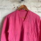1950s Pink Wool Knitted V-Neck Jumper