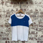 1970s Blue and White Waffle Cagney T-shirt