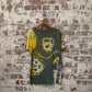 1960s 1970s Green Hippie Tie Dye T-shirt