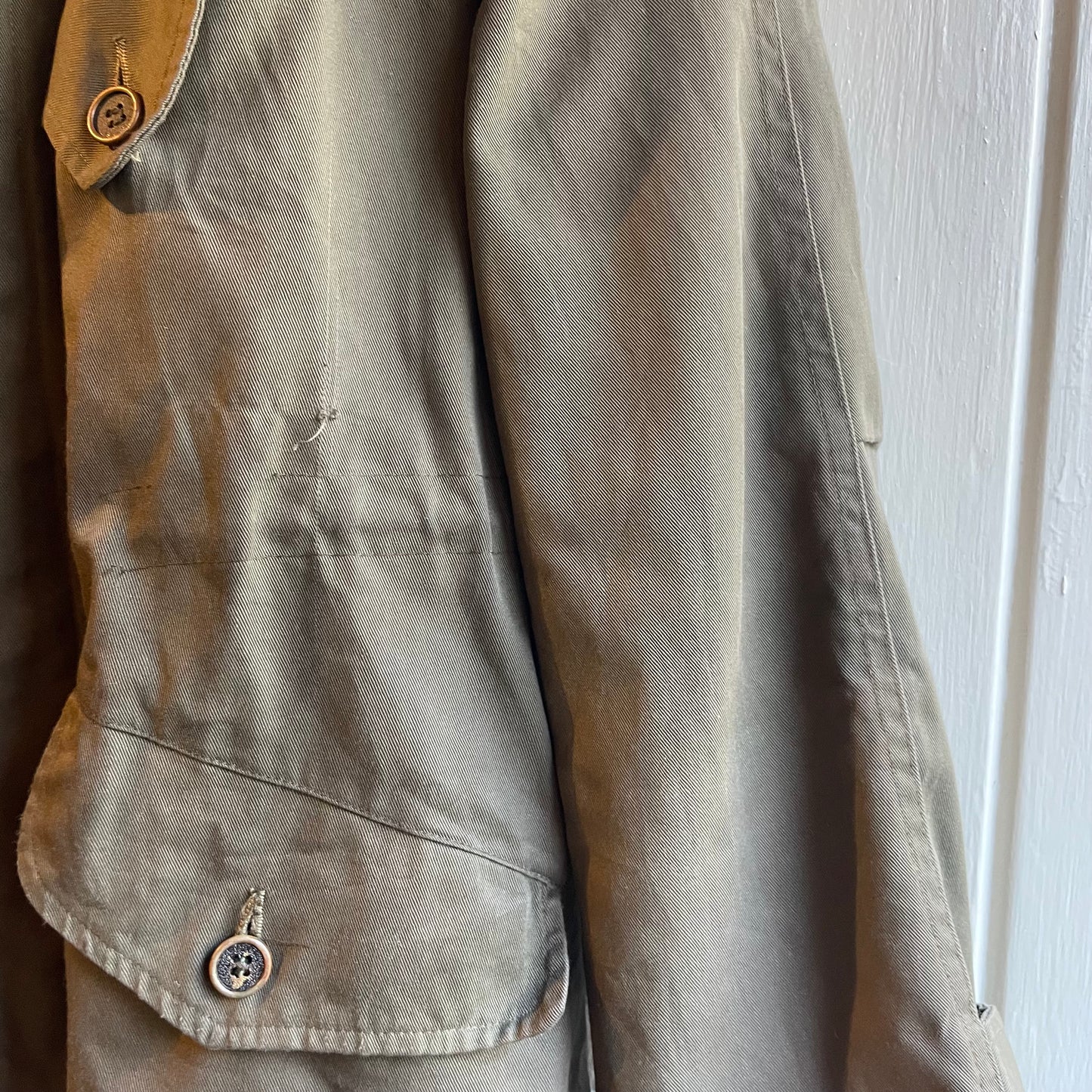 1970s Green French Military Field Jacket Coat