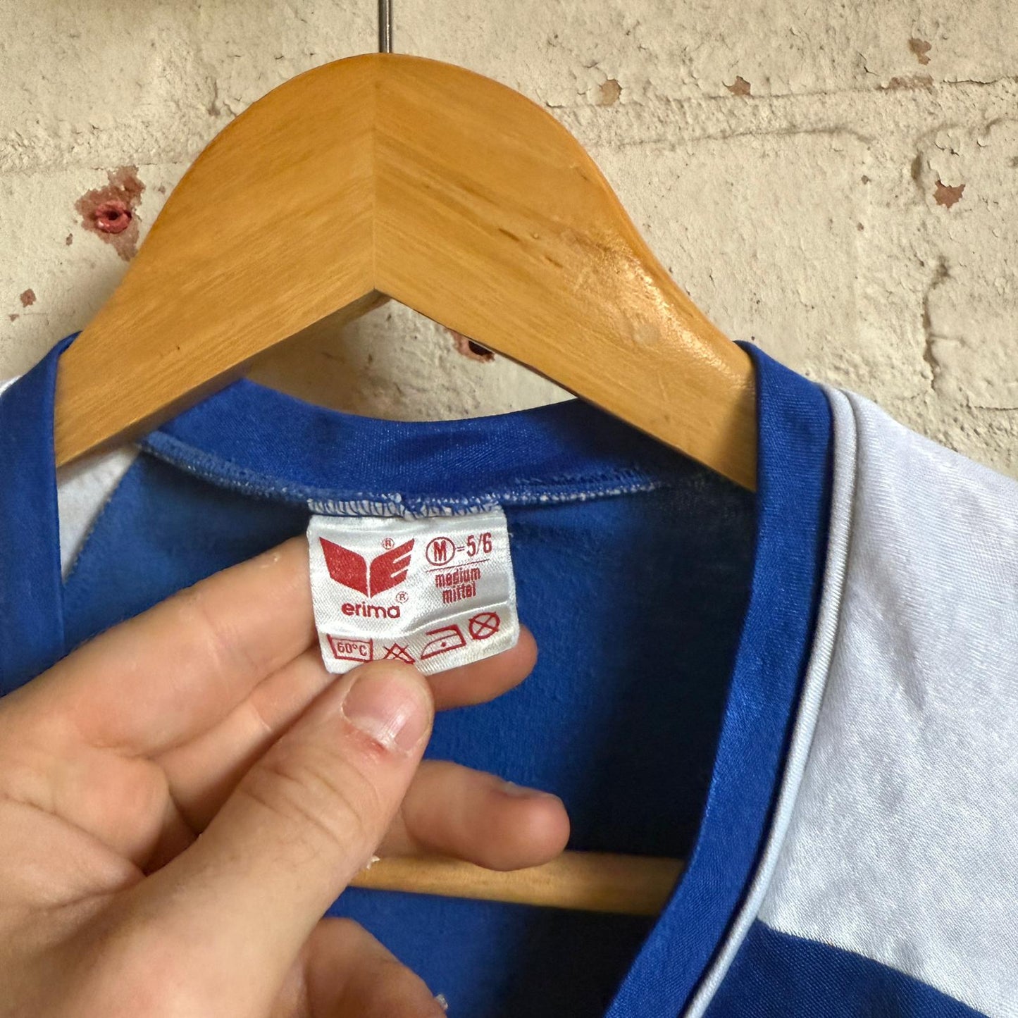 1980s Blue Graphic Football t-Shirt