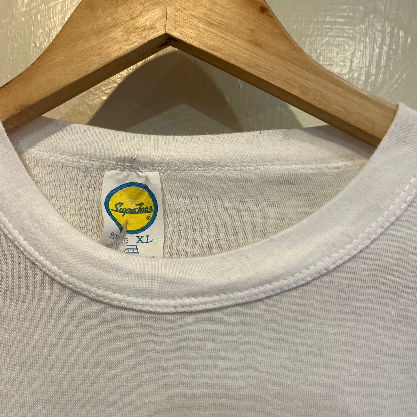 1980s White Graphic Comic Relief T-shirt