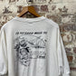 1980s White British Military Graphic T-Shirt