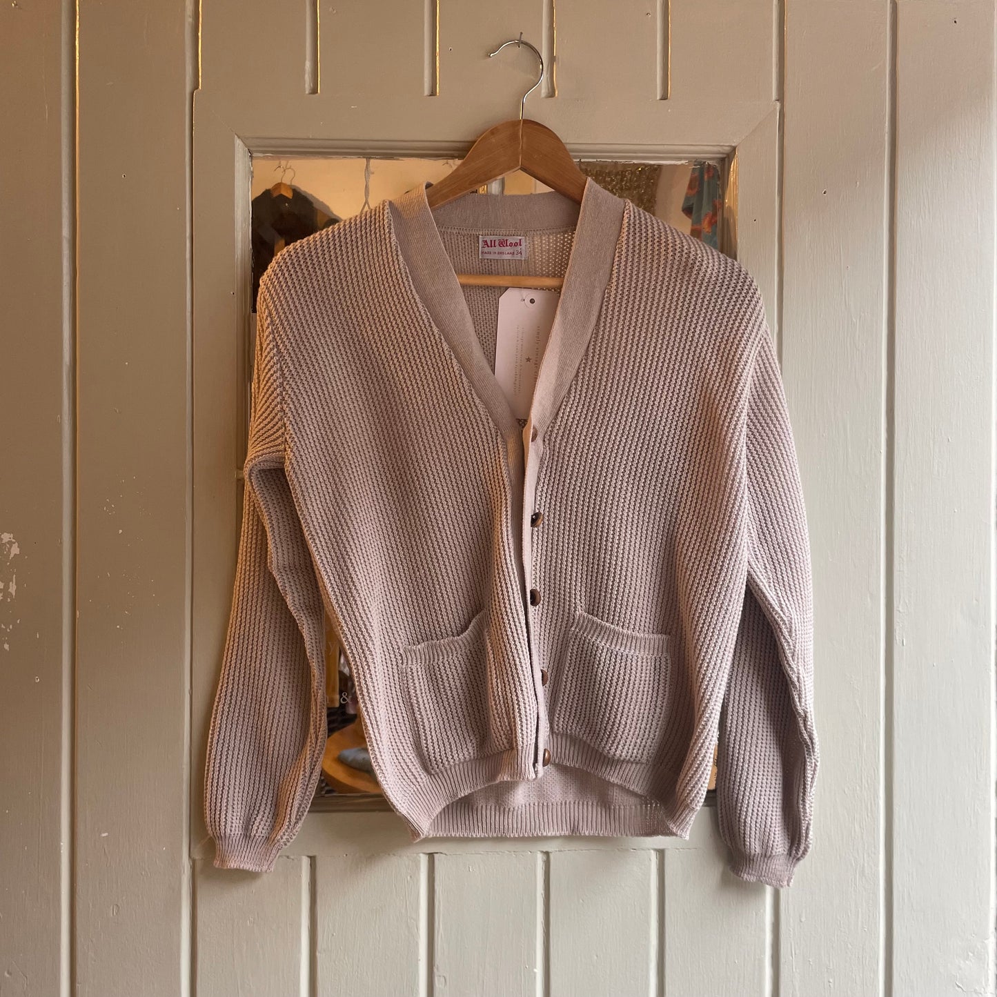 1950s Wool Knitted Cardigan Jumper