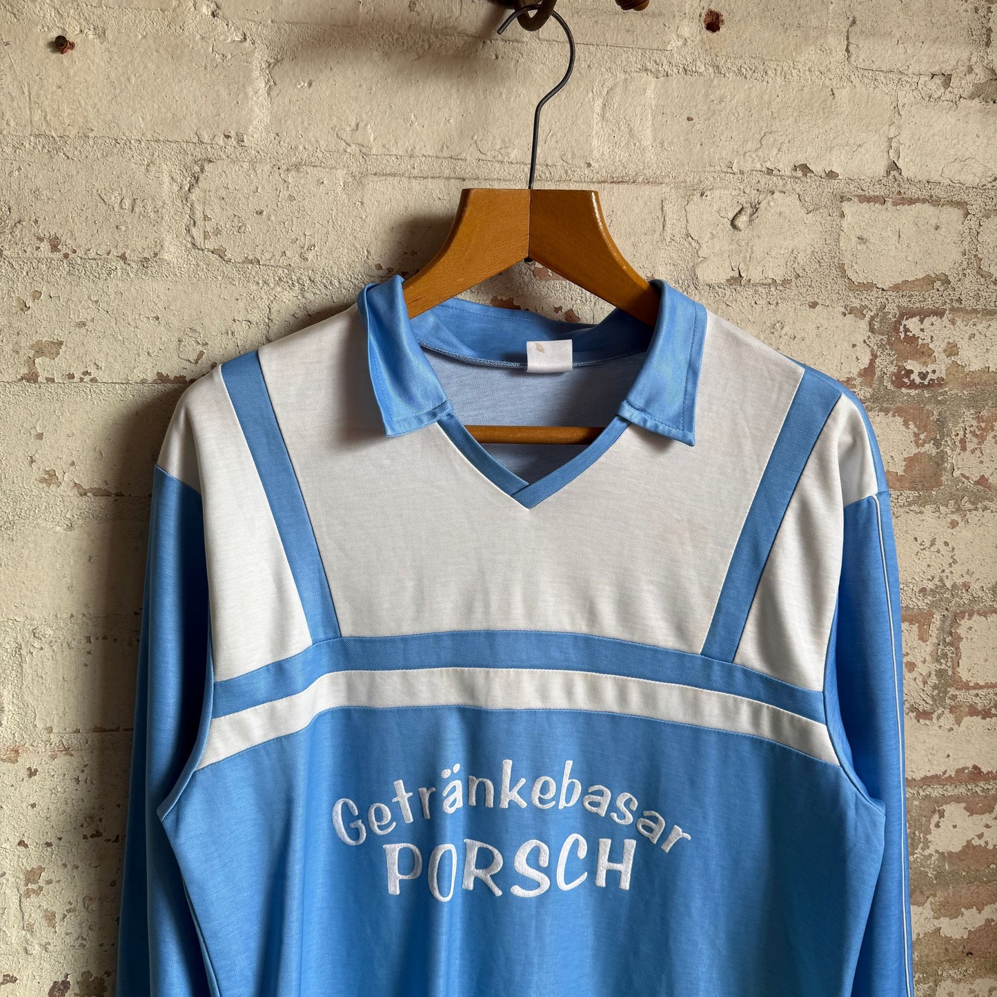 1990s Blue German Template Football Top