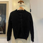 1960s Black British Knitted Cardigan Jumper