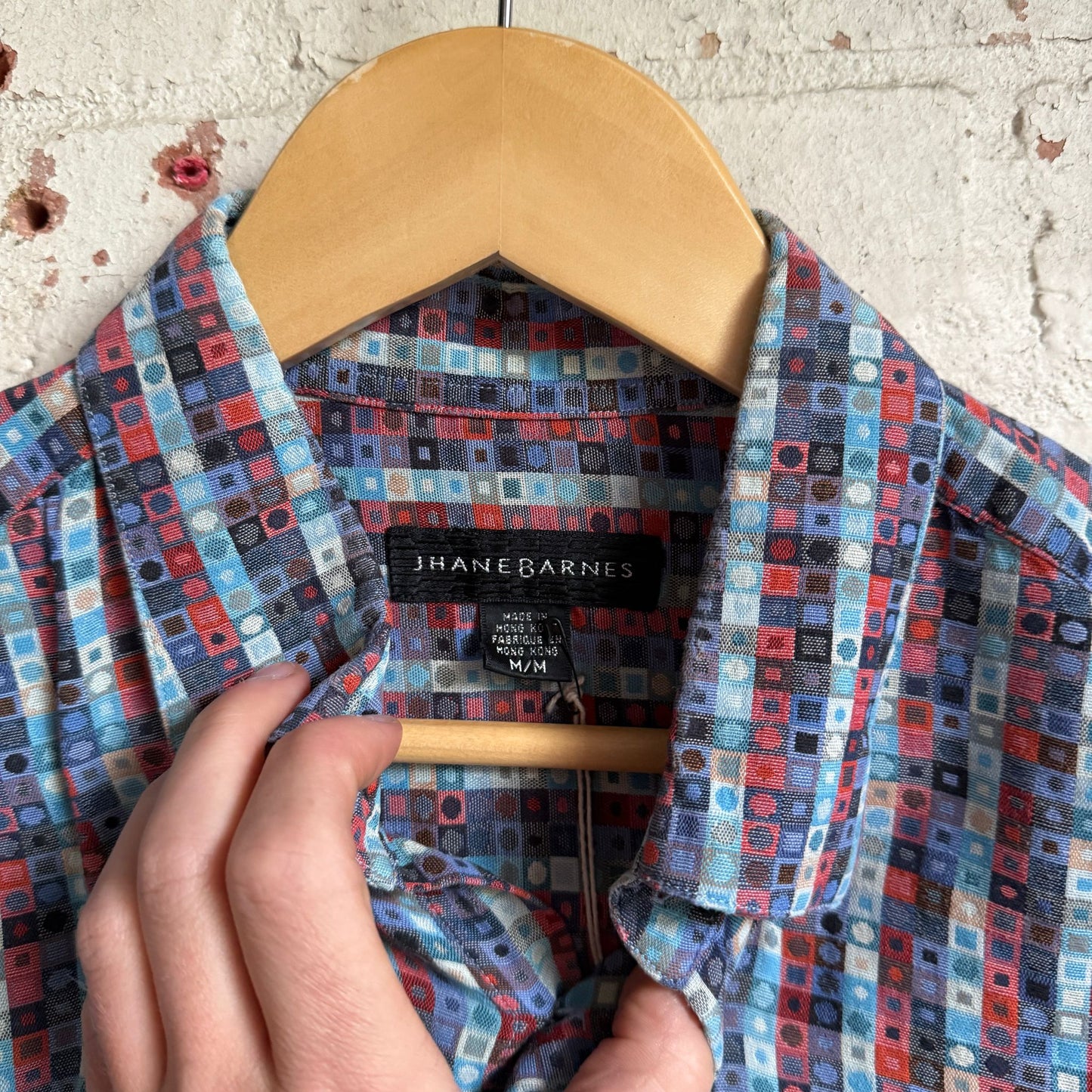 Vintage Jhane Barnes Patterned Button Shirt