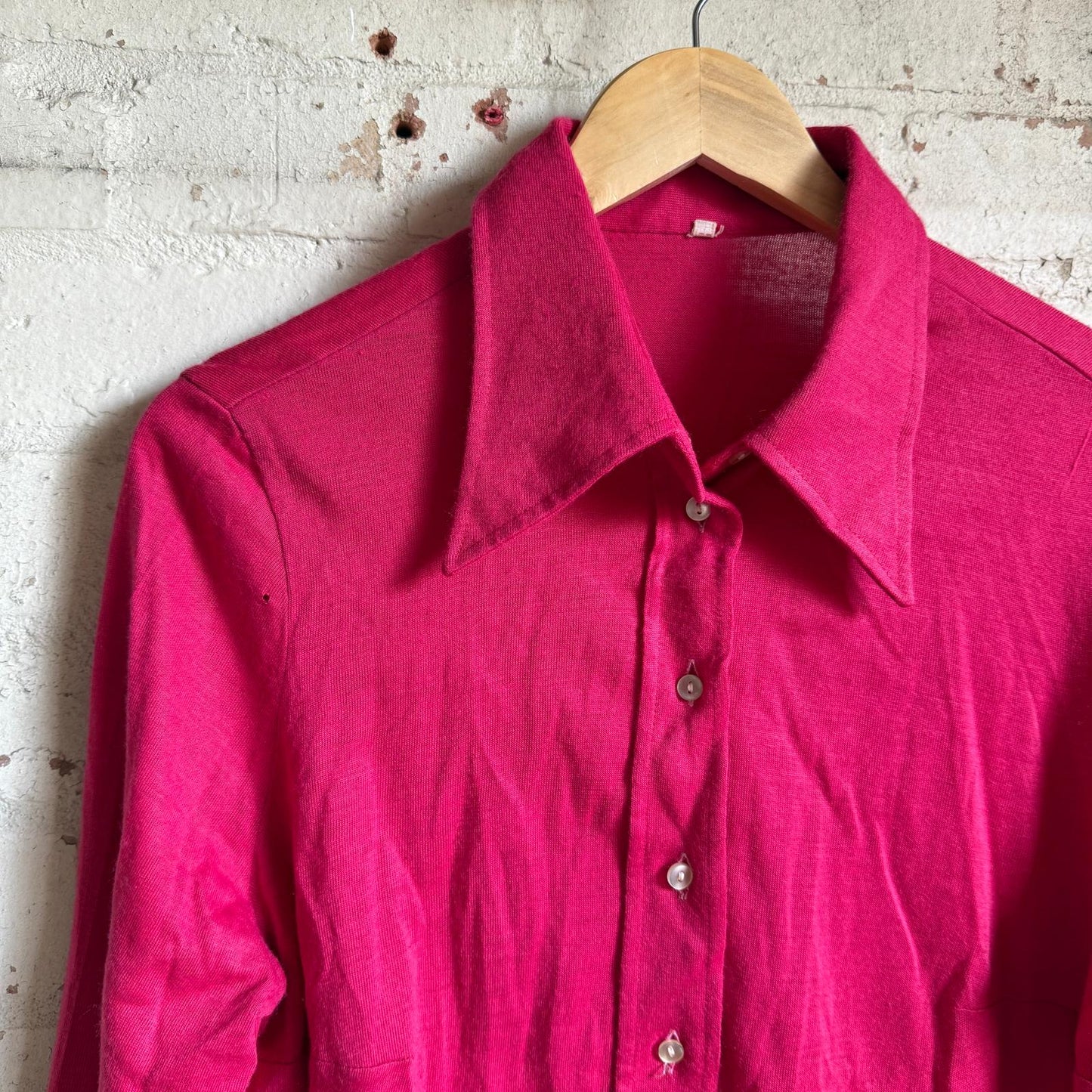 1970s Pink Button Up Shirt