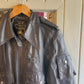 Vintage 70s/80s Black Dagger Collar Zip Leather Jacket