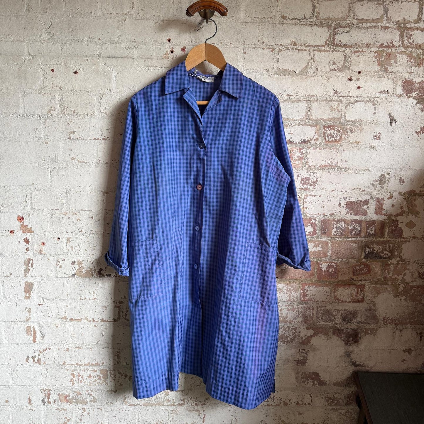 1950s Checkered British Work Coat Jacket
