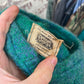 Vintage 1970s 1980s Turquoise Mohair hat