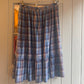 1970s Blue Checked Cotton Skirt