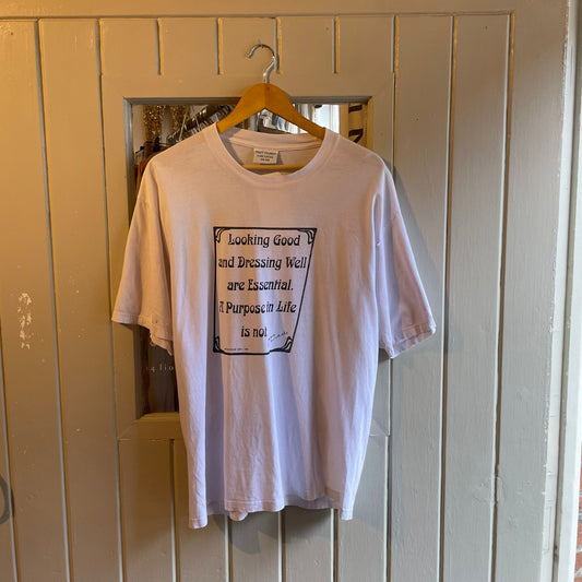1990s White Oscar Wilde Graphic T-shirt