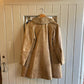 1960s 1970s Beige Sheepskin Long Coat Jacket