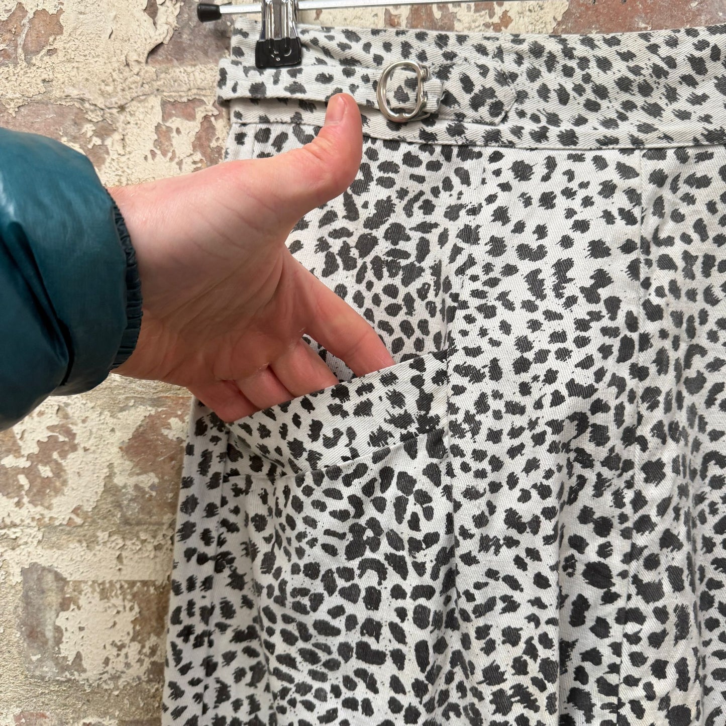 1960s British Leopard Graphic Cotton Trousers
