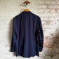1970s Navy Double Breasted Suit Blazer Jacket
