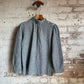 1980s Unusual Italian Grey Wool Button Smock Shirt