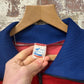 1980s Red Zip Up Track Top