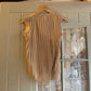 1970s Beige Knitted Tank Sweater Top Vest