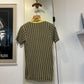 1960s 1970s British Yellow Striped Patterned Polo Shirt Top