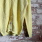 1960s Yellow Cable Knitted Cardigan