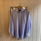 1980s Blue and White Long Sleeved St Michaels Striped Shirt