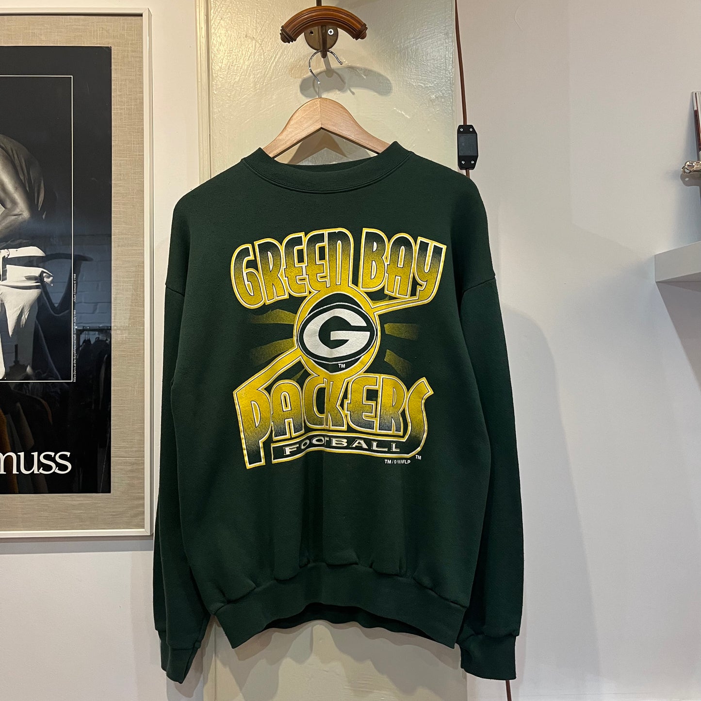 1990s Green 'Green Bay Packers' Graphic Sweatshirt