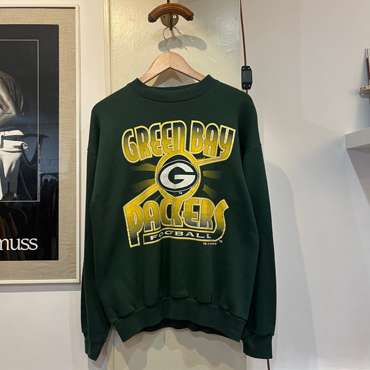 1990s Green 'Green Bay Packers' Graphic Sweatshirt