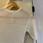 1960s 1970s White Unusual Knitted T-Shirt Top