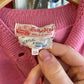 1940s 1950s Pink Wool Button up Knit Cardigan