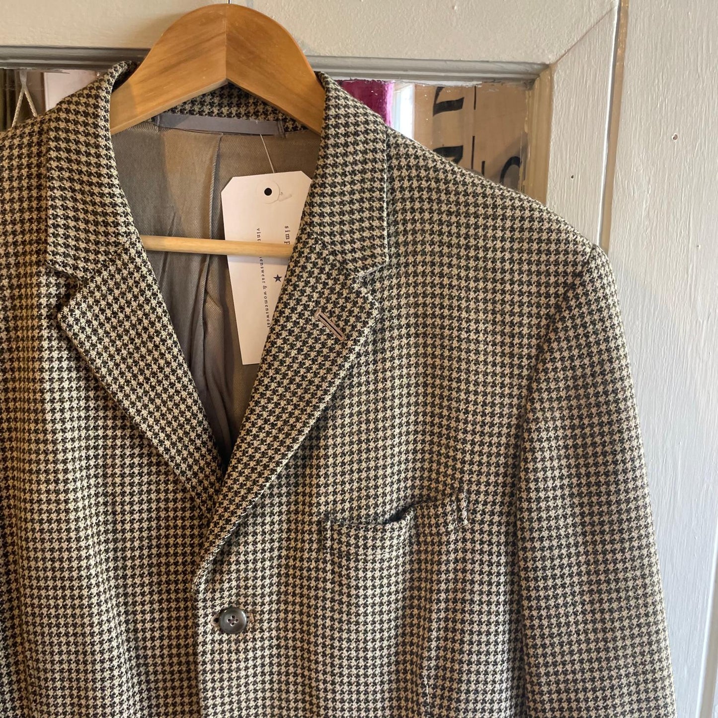 Vintage 60s/70s Burleigh Wool Checkered Blazer Jacket