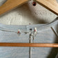 1970s Grey Unusual Long Sleeve Top