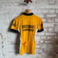 1970s Yellow Cycling Zip Shirt Top