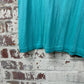 1970s Turquoise Blank Cotton Vest