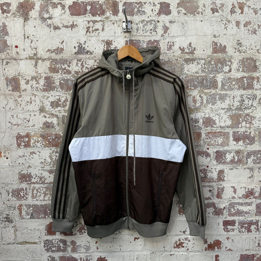 Vintage Olive Green Adidas Track Top Jacket