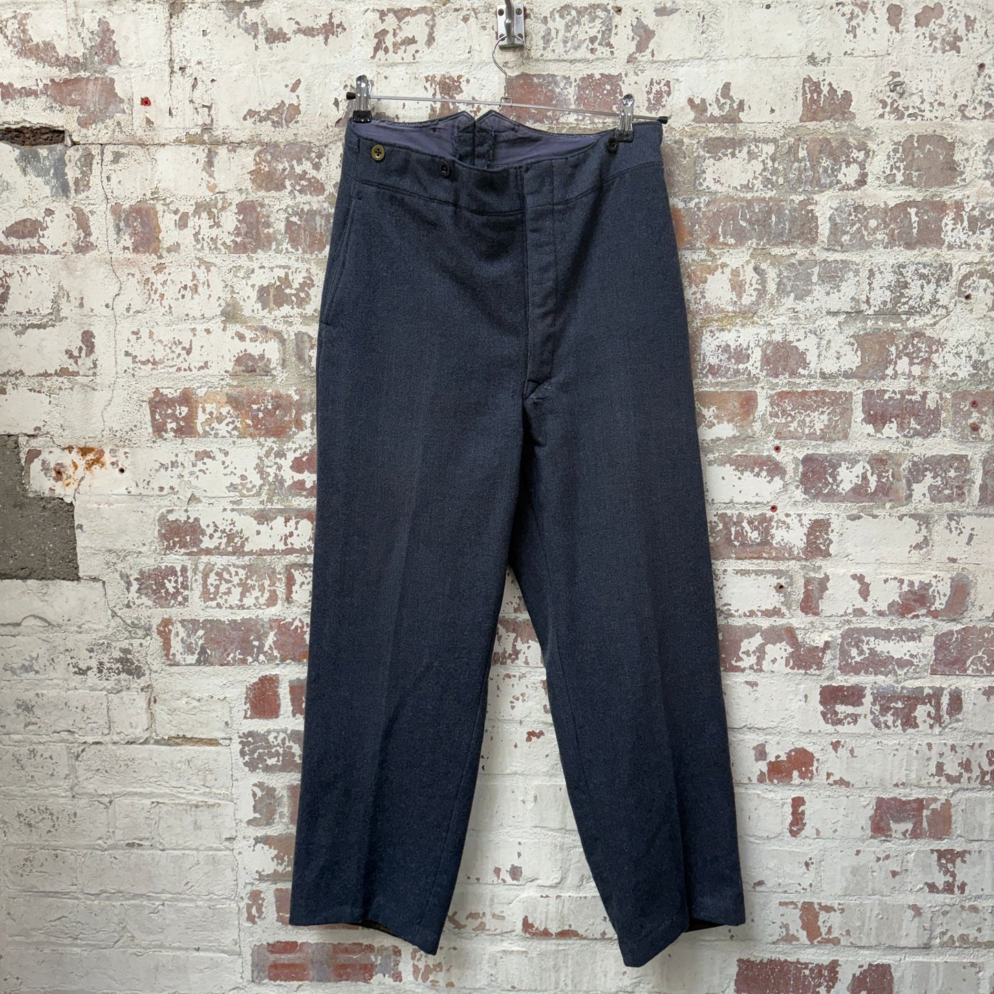 1940s Grey Wool British Military Trousers