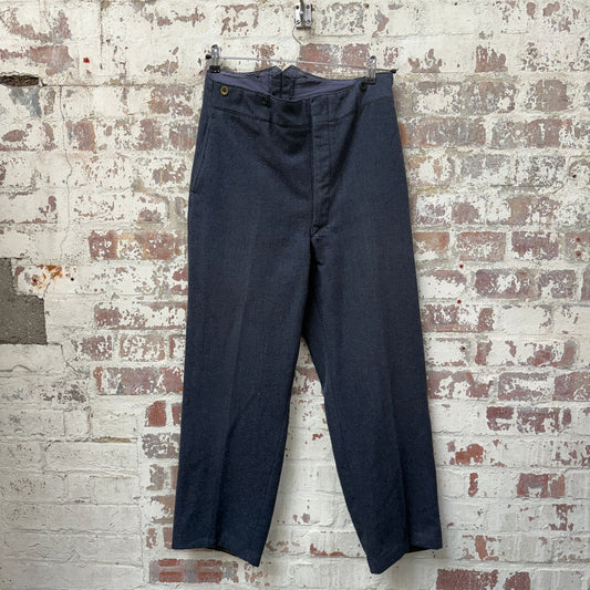 1940s Grey Wool British Military Trousers