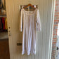 Vintage 90s White Floral Summer Dress