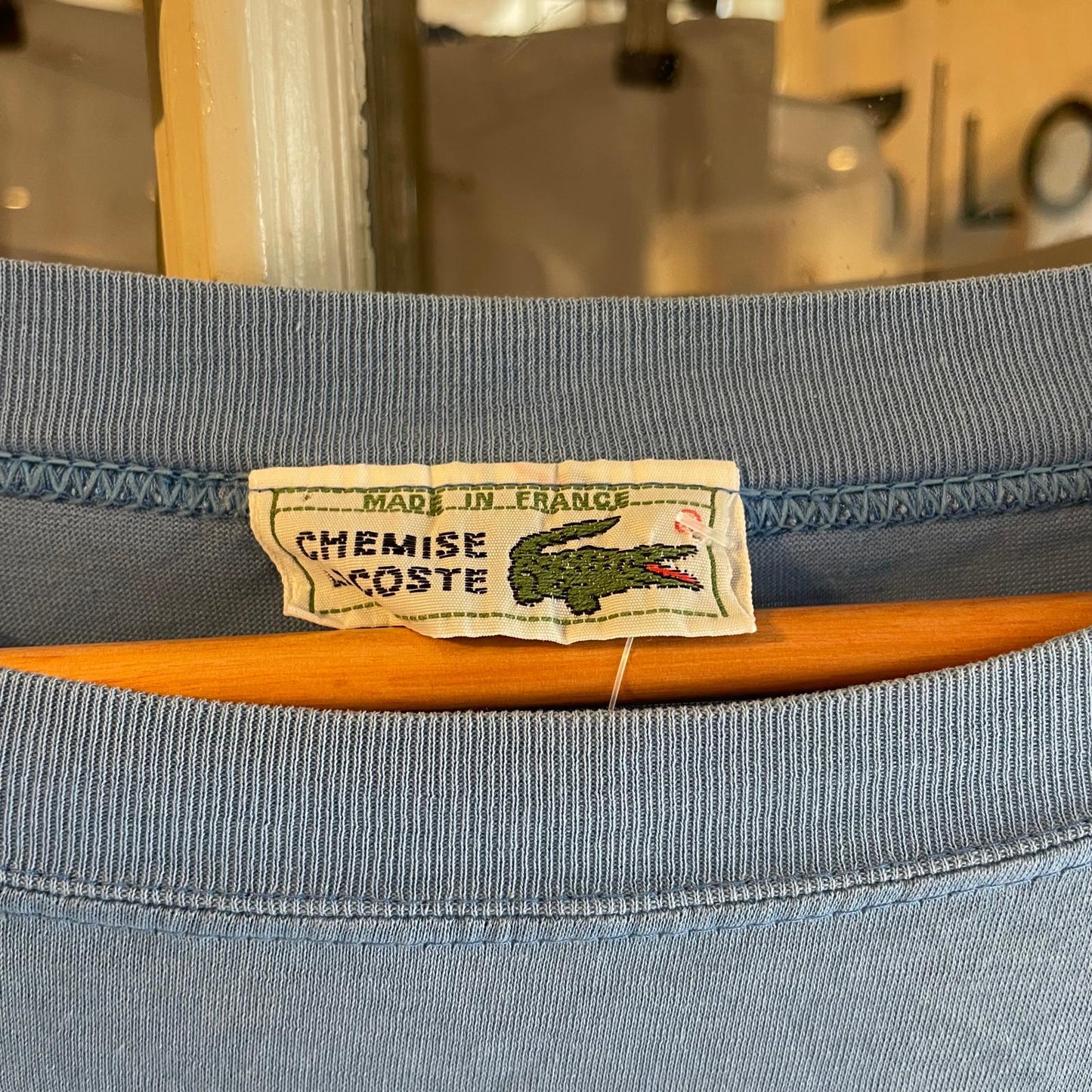1980s Blue Chemise Lacoste Embroidered T-Shirt