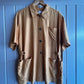 1980s Mustard yellow Unusual 'Planet' Shirt
