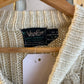 1960s Cream Patterned Knitted Jumper