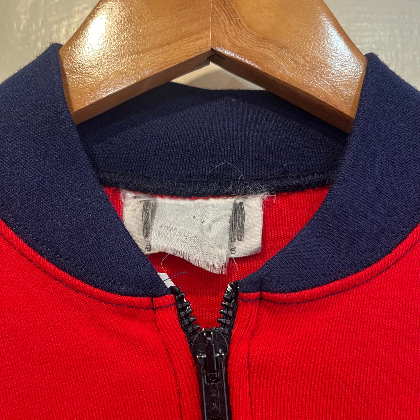1980s Red and Navy Track Top
