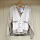 1970s Italian Linen Knitted Cardigan Jumper
