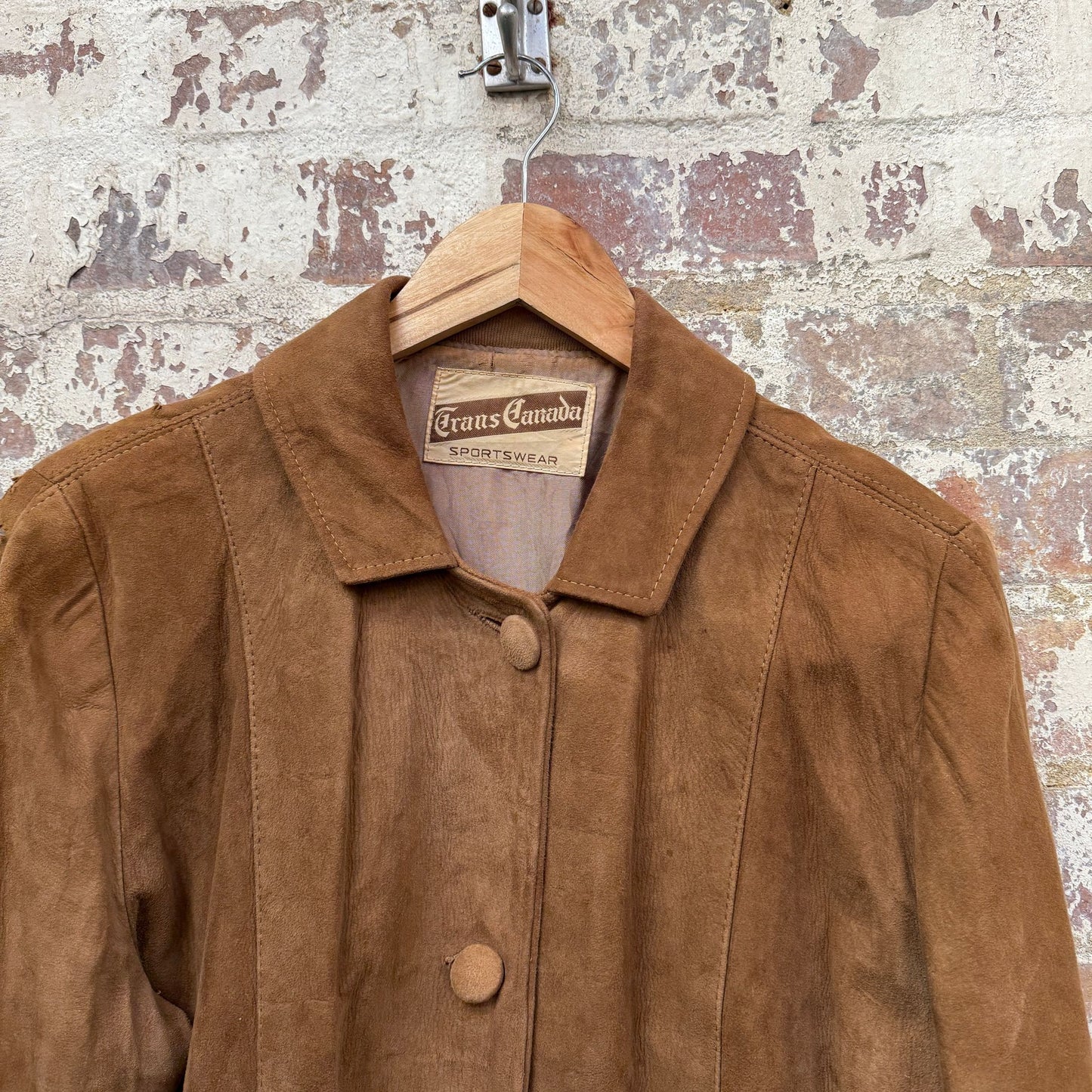 1960s Brown Canadian Suede Leather Jacket