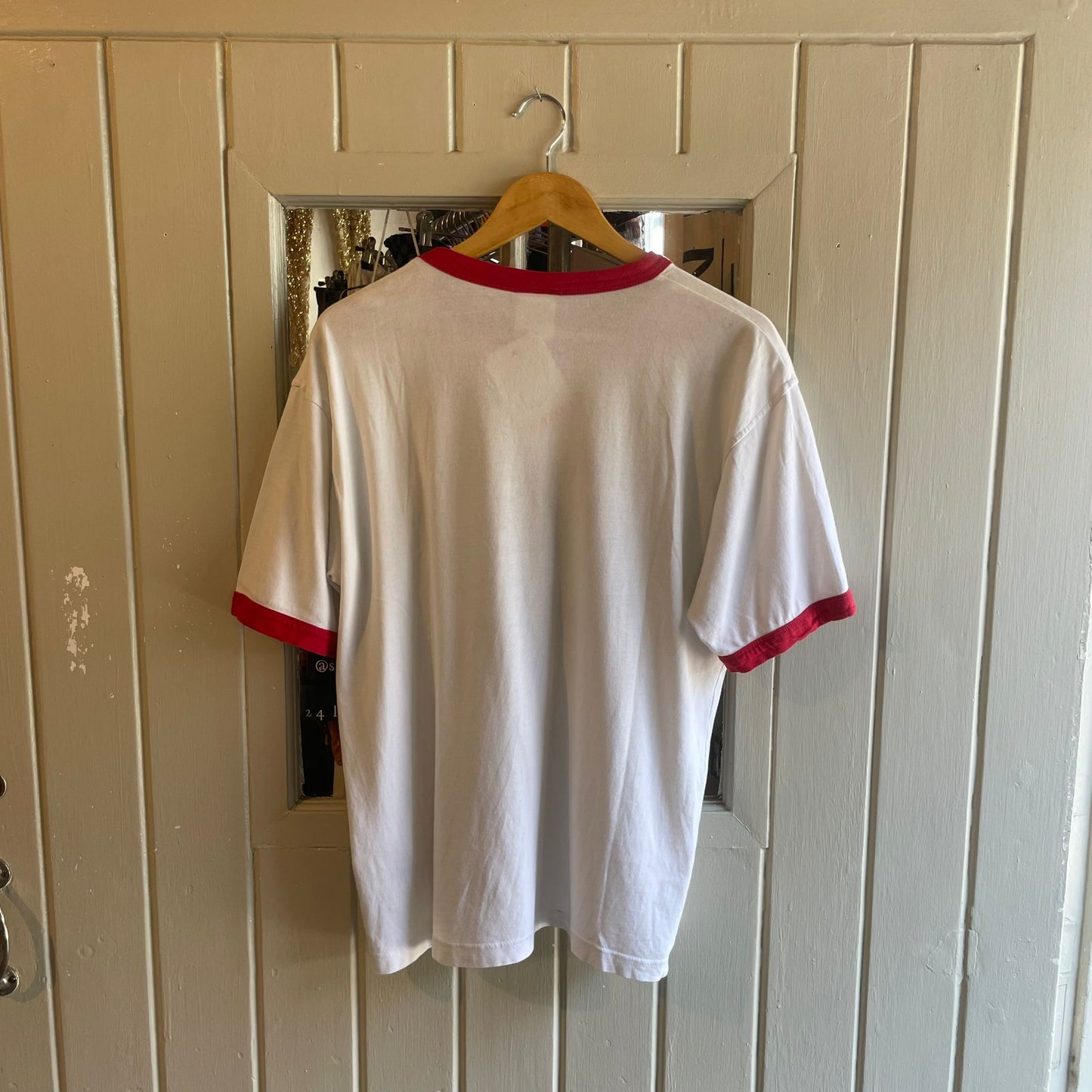 Vintage 90s/00s White Reebok Embroidered T-shirt