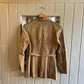 1960s 1970s Beige Suede Leather Belted Jacket