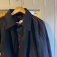 1970s Black and Red Wool College Varsity Jacket
