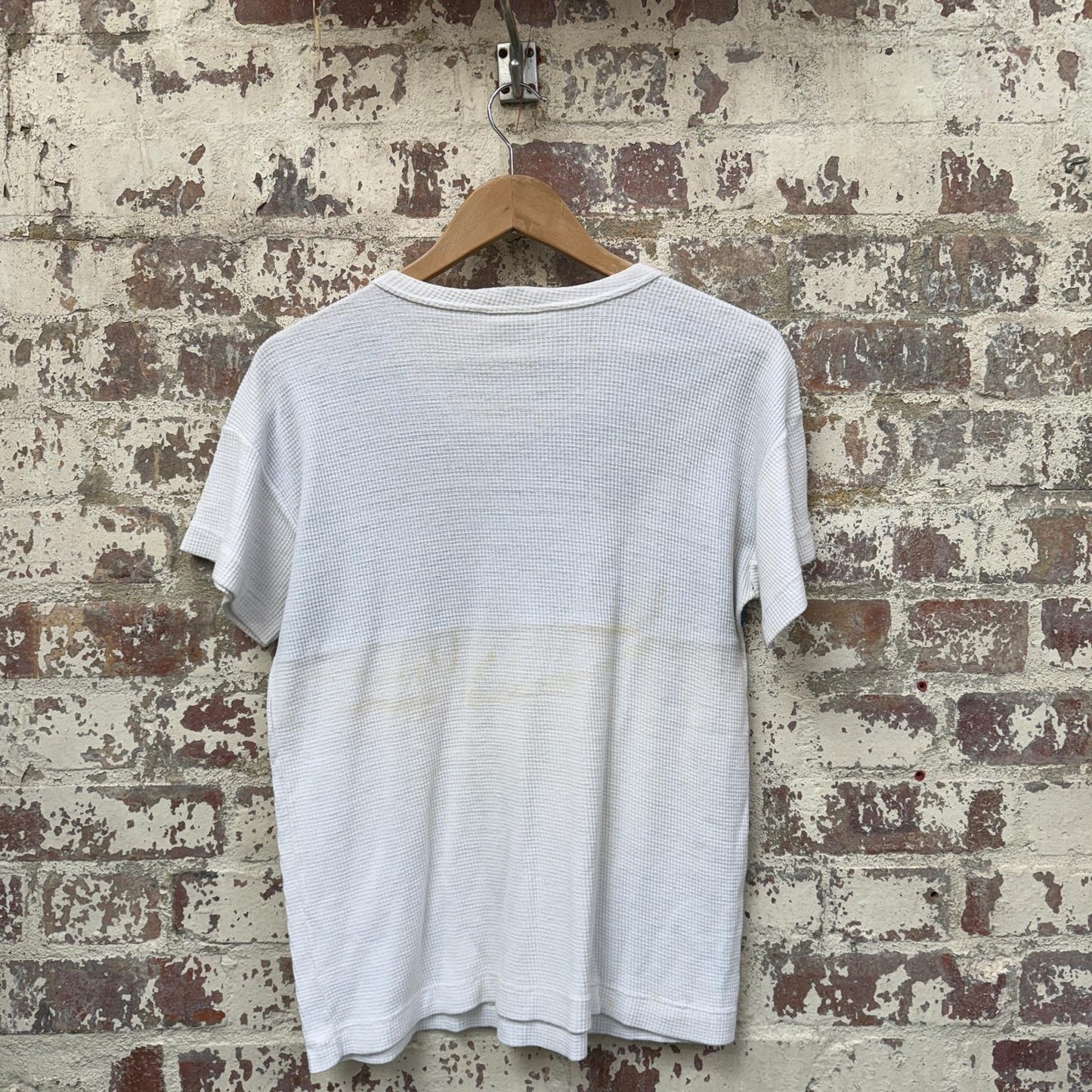 1970s Blue and White Waffle Cagney T-shirt
