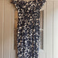 1950s Silk Patterned Zip Dress