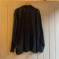 1990s Black Maurice Emde Silk Patterned Shirt